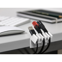 Goobay Cable Management 5 Slots Plastic  white