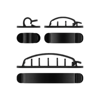 Goobay Cable Management Clip SET 6-pcs  black