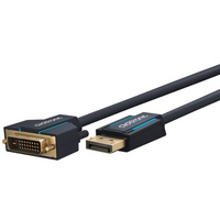 Clicktronic 3m DisplayPort to DVI Monitor Cable Gold Plated Connectors