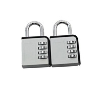 Syneco Personalised Security Convenient Silver Two Piece Combination Padlock Set