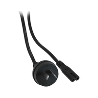 DOSS 240V AC Mains to Figure 8 IEC-C7 Round Appliance Power Cord 5m Black 