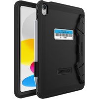 OtterBox Rugged Defender Apple iPad (11') (A16) (11th Gen) / iPad (10.9') (10th Gen) Kickstand Case - Black (77-93756), 7 Years Warranty