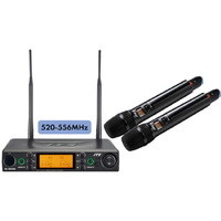 2 CHANNEL HANDHELD WIRELESS SYSTEM 520-556MHZ