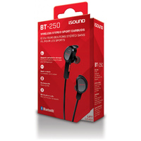 iSound Bluetooth BT-250 Headset Magnetic Earbuds-Black easy transport