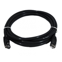 8Ware CAT6 Cable 0.25m - Black Premium RJ45 Ethernet Network LAN UTP Patch Cord 26AWG CU Jacket