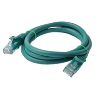 8Ware CAT6 Cable 0.25m - Green Premium RJ45 Ethernet Network LAN UTP Patch Cord 26AWG CU Jacket