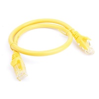 8Ware CAT6 Cable 0.25m - Yellow Premium RJ45 Ethernet Network LAN UTP Patch Cord 26AWG CU Jacket