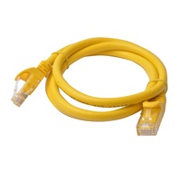 8Ware CAT6 Cable 1m - Yellow Premium RJ45 Ethernet Network LAN UTP Patch Cord 26AWG CU Jacket