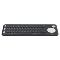 Logitech TV Keyboard with Integrated Touchpad and D-pad Unifying USB receiver