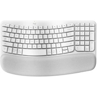 (LS) Logitech Ergo Series Wave Keys Wireless Ergonomic Keyboard (Off-white)