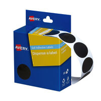 Avery Disp Black 24mm Roll500