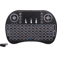 Media Centre Wireless Keyboard with USB Rechargable Lithium Battery and Trackpad