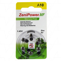 Zenipower A10 BP6 Hearing Aid Battery Replaces 10AP 10HPX A10 AC230E PR536 PR70 