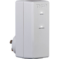 Thor Alpha Single Outlet Downward Facing Surge Protector CPF Technology White