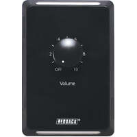 Redback 100V 40W Wall Plate Line Clipsal Pro-Vertical Volume Control Black