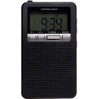 Dynalink A2798A Digital Pocket Radio AM-FM DC-3V Bright LCD Display 17x57x100mm