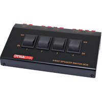 Dynalink Speaker Switch Box 4 Ways Stereo Speaker Selector
