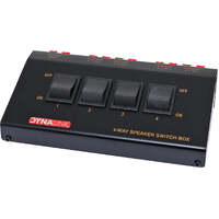 Dynalink 200W 4 Way Sturdy Steel Case Construction Stereo Speaker Switch Box