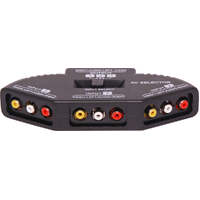 Dynalink Stereo Composite 3 Way RCA Signal Audio Video Switcher