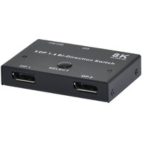 8K Ultra HD Display Port Bi-Directional Switch for Gaming  Monitor & Computer