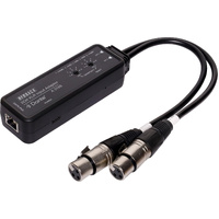 REDBACK 2Ch XLR Input to Dante Output Adapter Compact Design Black A3166