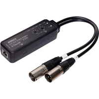 REDBACK 2Ch XLR Output to Dante Input Adapter Compact Design Black A3167 