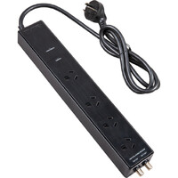 THOR Alpha 4 Way Outlet Power Filter Surge Protector with Good Filteration Black