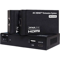 Dynalink A4133 HDMI Cat6 2 Way Splitter Balun Extender System Compact Design BLK