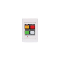 Redback Remote Control Wallplate to Suit Alert Evac Chime in Protective Flip Up