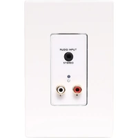 A4821 Stereo RCA & 3.5mm Jack Input UTP Balun Wallplate 24V DC Input AFC Design 