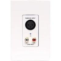 A4824 Three Pin XLR & Stereo RCA Jack Audio Input UTP Balun Wallplate AFC Design
