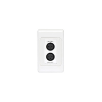 A4825 Dual 3 Pin Two Balanced Microphone XLR Input UTP Balun Wallplate