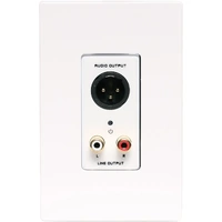 A4826 Three Pin RJ45 XLR Balanced & Stereo RCA Output UTP Balun Wallplate