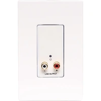 A4828 Stereo RCA Jack Audio Output UTP Balun Wallplate 24V DC CSP-UTP-RJ45 Input