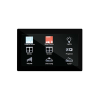 REDBACK A6530 Programmable Universal 7 Touchscreen Wallplate System - Black