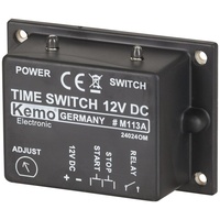 Kemo Timer Module 12V 3A 2 Seconds to 23 minutes 20mA/80mA Current consumption