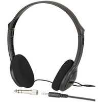 Light Weight Heavy Bass Sterio Headphones 3.5mm Plug and 6.5mm Adaptor