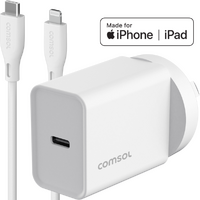 Comsol 20W USB-C Wall Charger + 1.5m USB-C to Lightning Cable