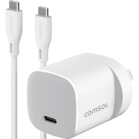 Comsol 30W GaN USB-C Wall Charger + 1.5m C to C Cable