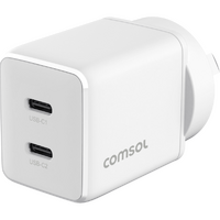 Comsol 35W 2 Port USB-C GaN Fast Charger