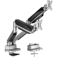 HEAVY DUTY GAS SPRING DUAL MONITOR ARM