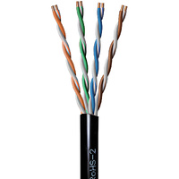 GameChanger Cable OSP Shielded Twisted Pair Cable CM 600V AWM Black 305m Reel