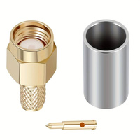 Powertec SMA Male Connector For RG-58/ L-195 Coaxial Cable ACC-PT-00055