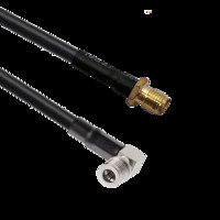Powertec  SMA Right Angle Male to SMA Female RG58 40cm Cable