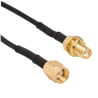 Powertec RP-SMA Male TO SMA Female L-100 Patch Cable15cm