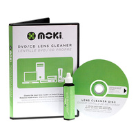 Moki ACCFLCC01 DVD-CD Laptop Game Console Lens Head Cleaner Kit with Brush Disc Fluid