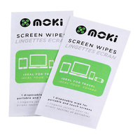 ACCFM10 10pc Moki Disposable Antistatic Alcohol Free Laptop Computer Screen Wipes