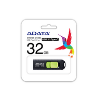 32GB ADATA UC300 USB3.2 (GEN1) TYPE-C FLASH DRIVE BLACK/GREEN