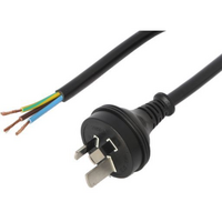Prolink ACL437-3 15Amp 3 Pin Plug Mains Cord to Bare End 3m Black
