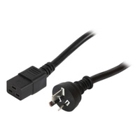 IEC C19 To 15A SAA Plug with Oversized Earth pin 10m